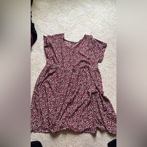 Short sleeve patterned dress SHEIN 1XL